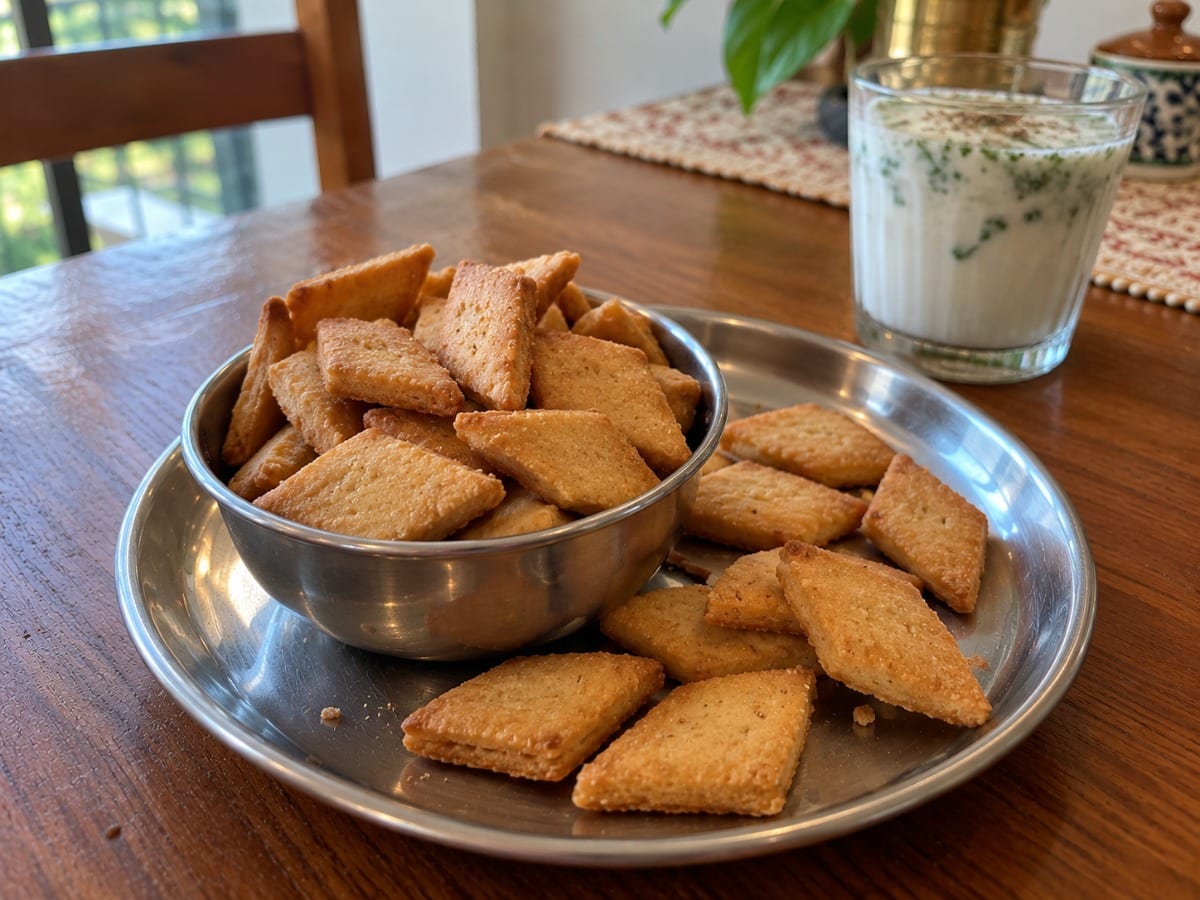 Baked Atta Shakarpara