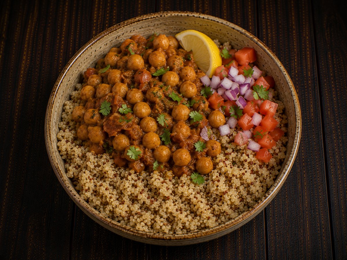 Chole Quinoa Bowl