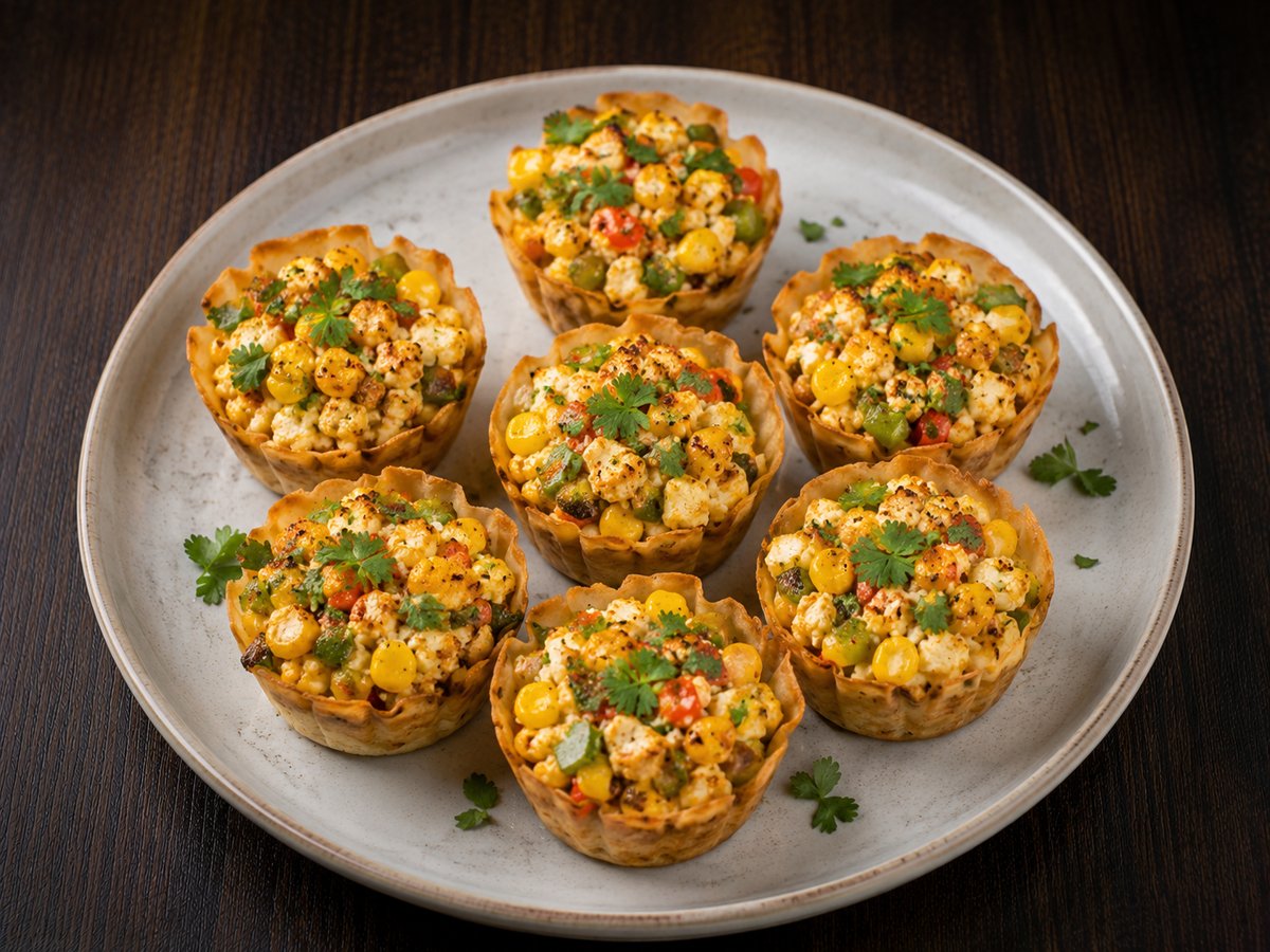 Corn Paneer Cups