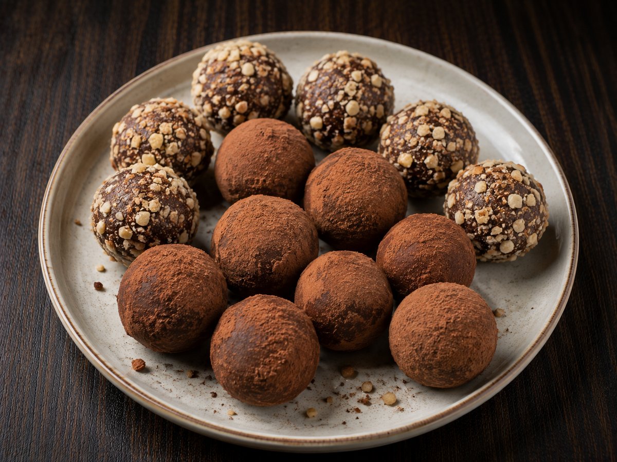 Dark Chocolate Protein Truffles