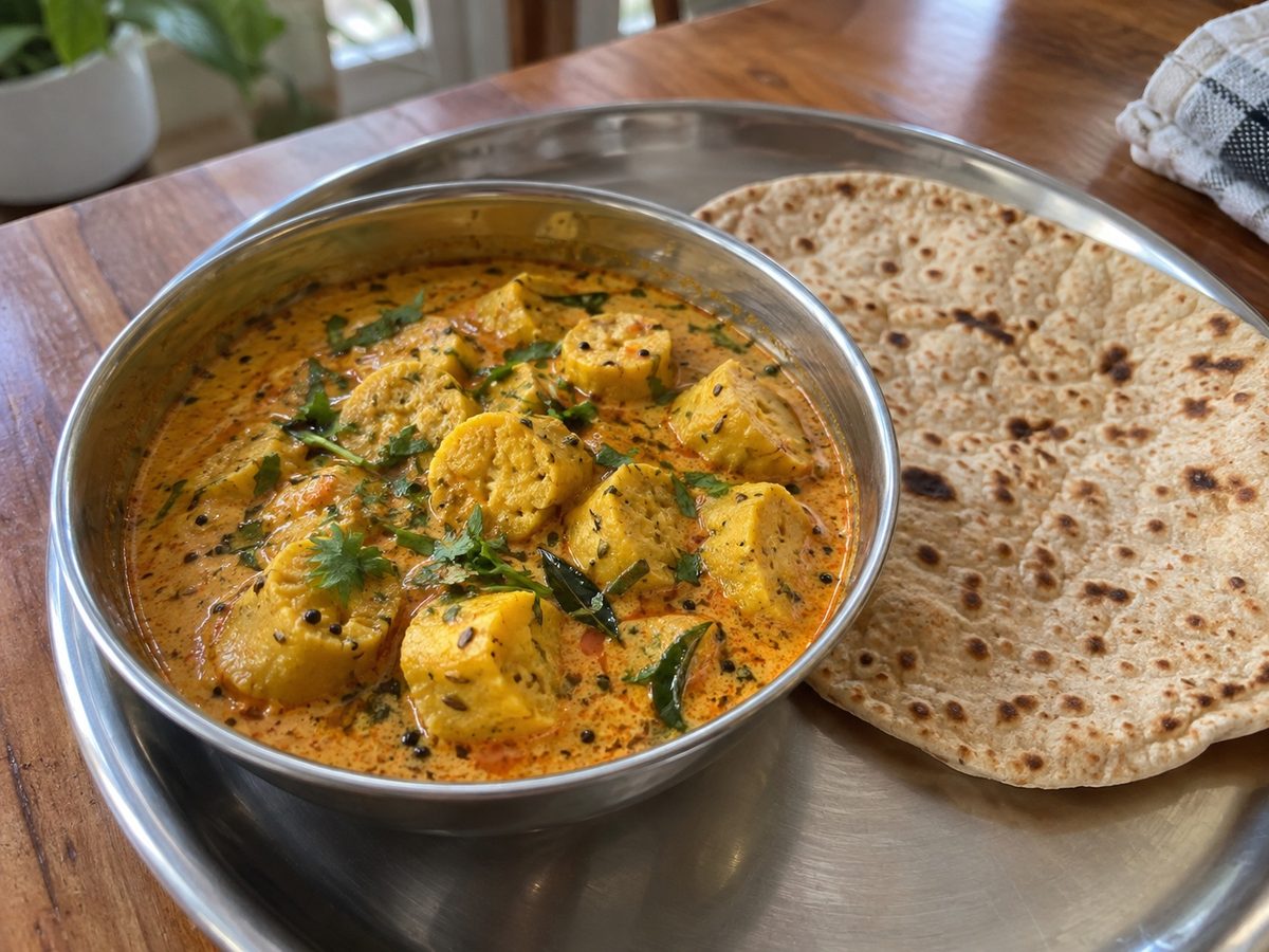 Gatte ki Sabzi (Lighter)