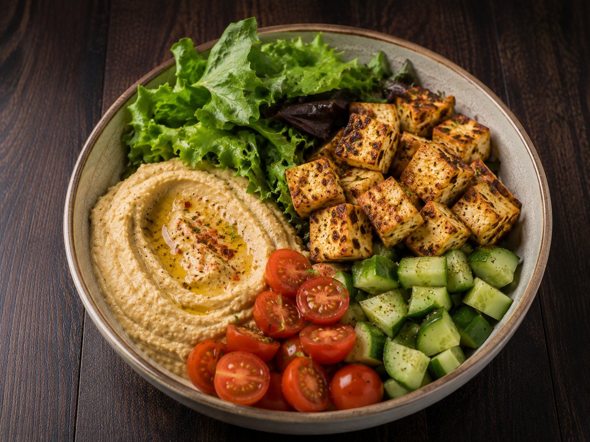 Hummus Paneer Power Bowl