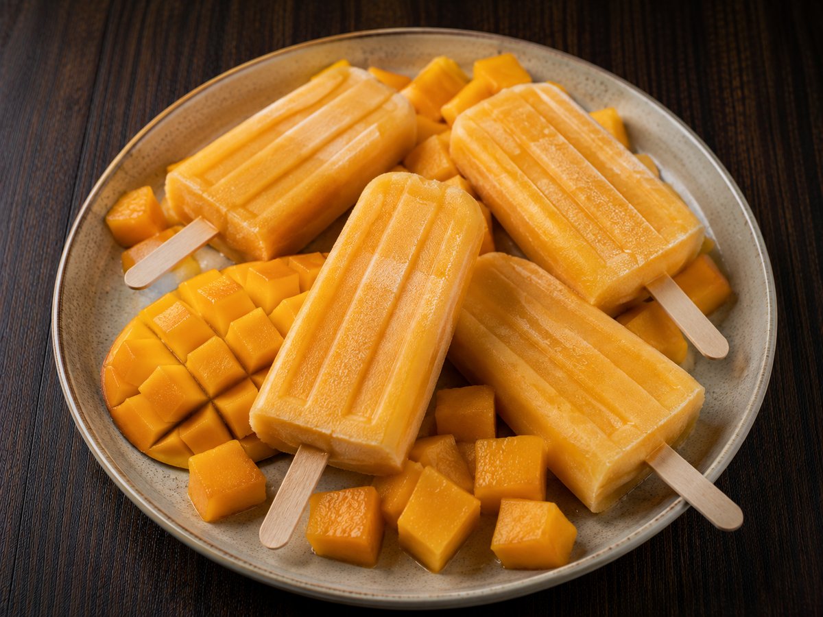 Mango Yogurt Popsicles
