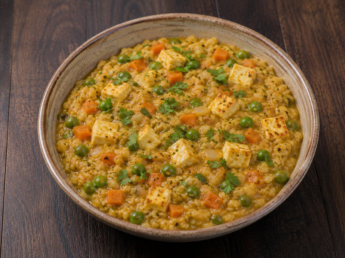 Masala Oats with Paneer