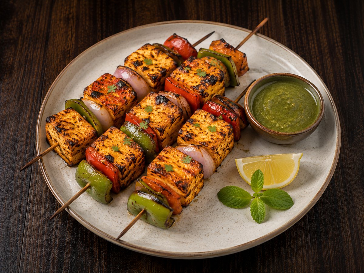 Paneer Tikka Skewers