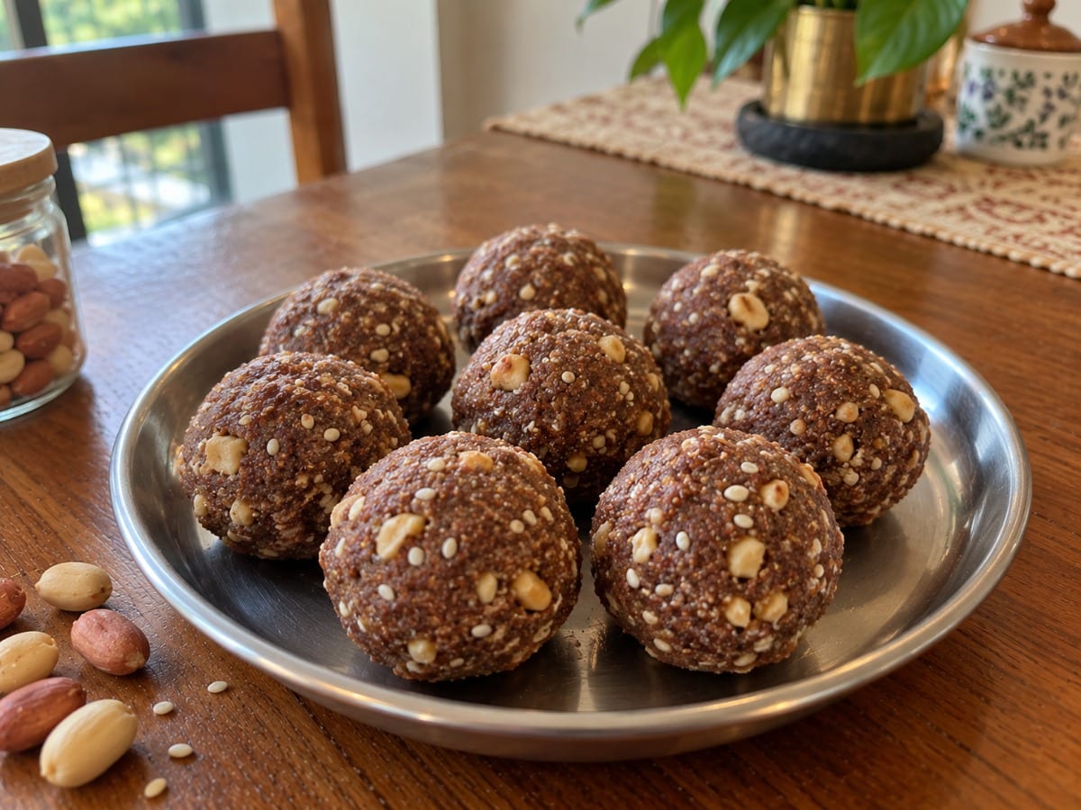 Ragi Peanut Protein Ladoo