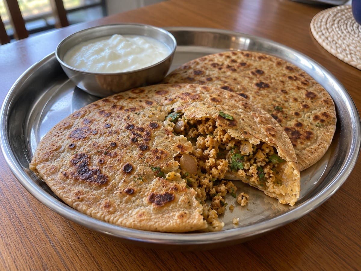 Soya Keema Paratha