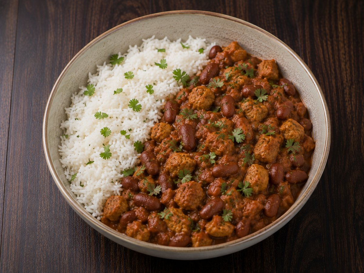 Soya Rajma Rice Bowl