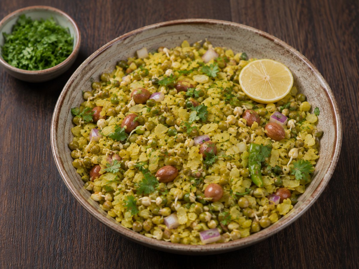 Protein Sprouts Poha