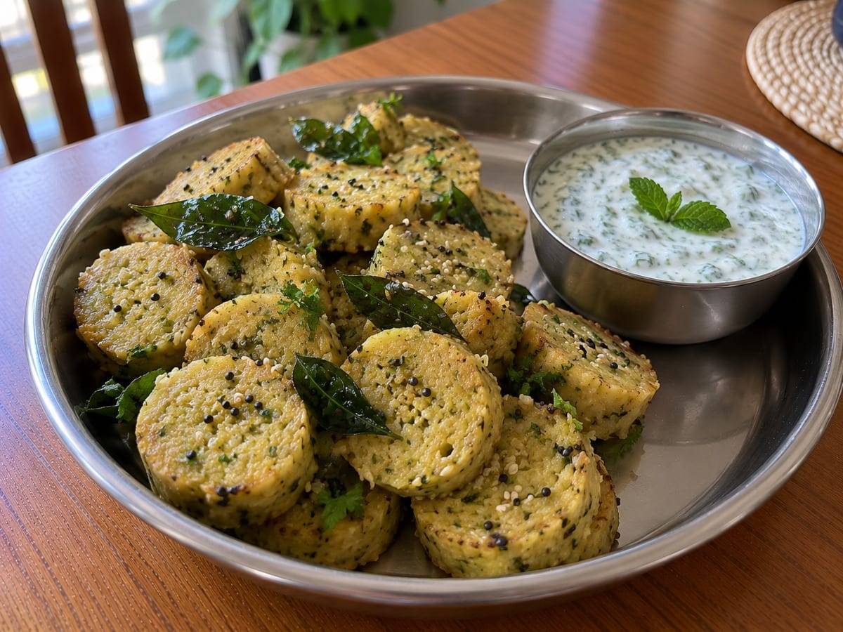 Steamed Lauki Muthia