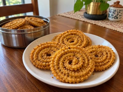 Baked Besan Chakli