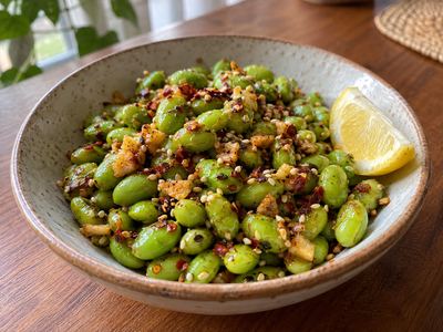 Chilli Garlic Edamame