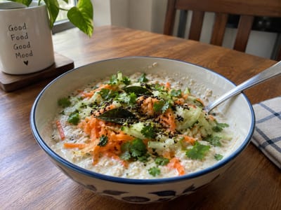 Savoury Curd Oats Bowl