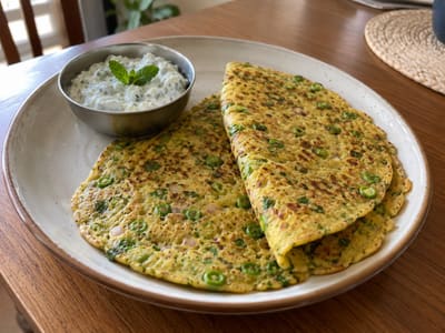 Green Pea Protein Chilla