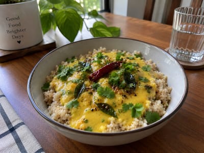 Kadhi with Brown Rice