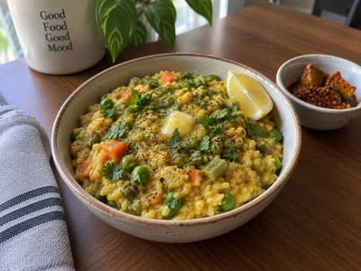Vegetable Moong Dal Khichdi