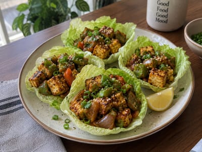 Paneer Lettuce Wraps