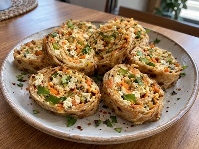 Paneer Pinwheel Bites