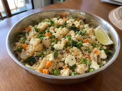 High-Protein Paneer Rava Upma
