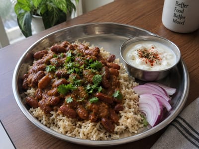 Rajma Chawal with Brown Rice