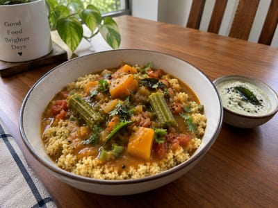 Sambar with Millet Rice