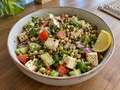 Sprouts and Paneer Salad Bowl
