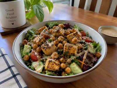 Tofu and Chickpea Bowl