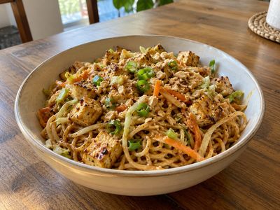 Tofu Peanut Noodles